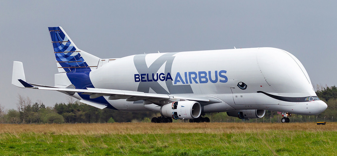 Airbus Beluga XL flight testing in Shannon