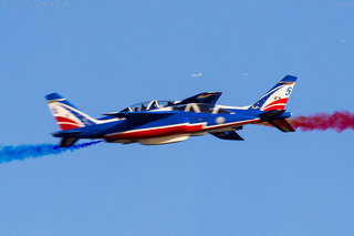 Patrouille de France with Russian aircraft in the background?