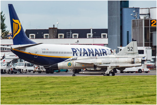 SwAFHF Viggen SE-DXN at Shannon Airport in July 2015