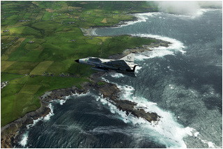 SwAFHF Viggen SE-DXN, over County Clare, Ireland, in July 2015