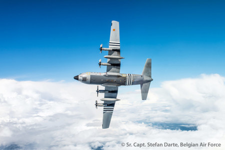 D-Day special scheme C-130 Hercules. Copyright Sr. Capt. Stefan Darte, Belgian Air Force.