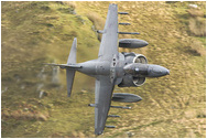 Mach Loop, Wales - Harrier GR9 goes through Cad West