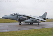 RAF Cottesmore - Harrier GR9 ZD379 taxis out