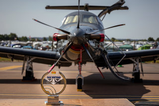 Irish Air Corps Pilatus PC-12 Spectre with the Concours  d'Elegance award
